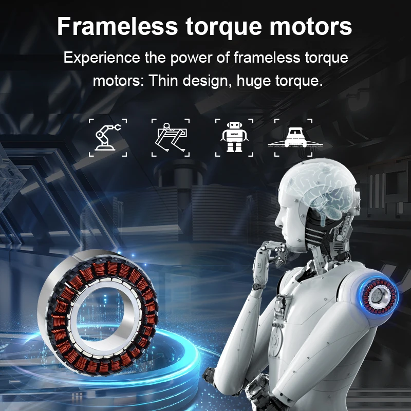 48V 1500rpm 267w高精度ロボット用フレームレス - Direct Drive Servo Motor Robotics のレビューと価格
